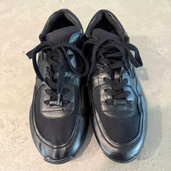 CHANEL Mens Black Sneakers Size 45 - Picture 2 of 14